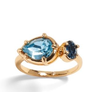 Banana Republic Women's Brilliant Gem Stone Ring Lapis Turq NWT Sz 7